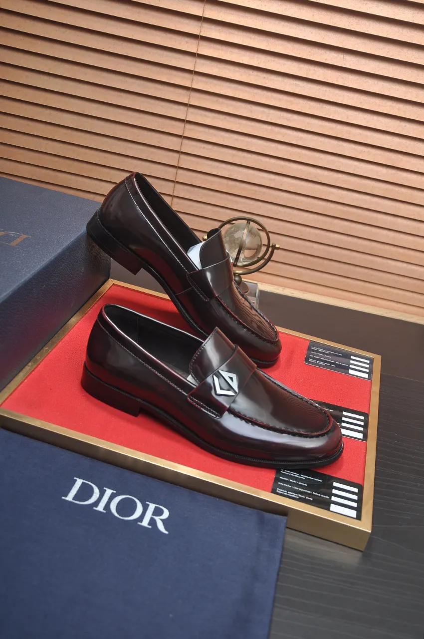 Men's shoes 💰580💶[Dior] (water-dyed cowhide lining) Dior original 1:1 high-quality factory, imported original materials, imported raw cowhide, water-dyed cowhide lining, original TPU outsole, code number: 39-44 (45 customized)